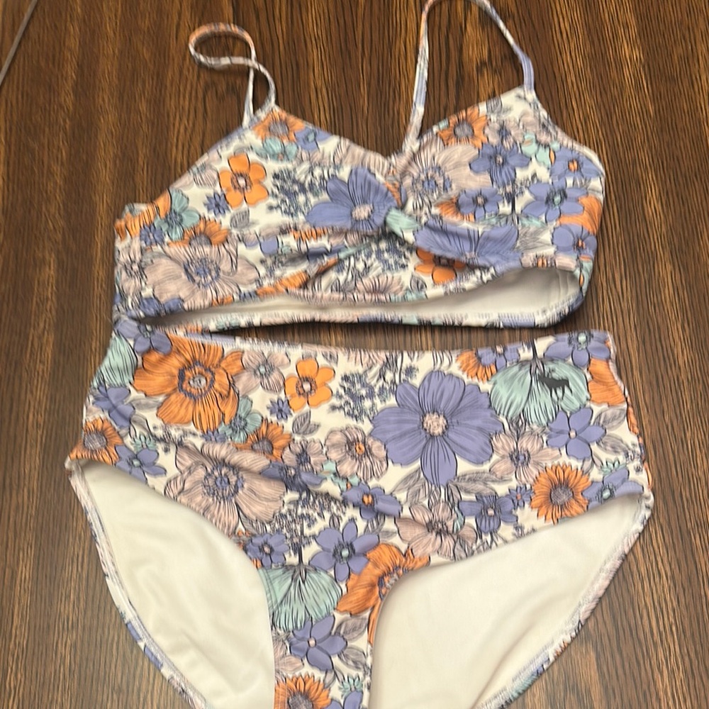Floral Kids One Piece Swimsuit